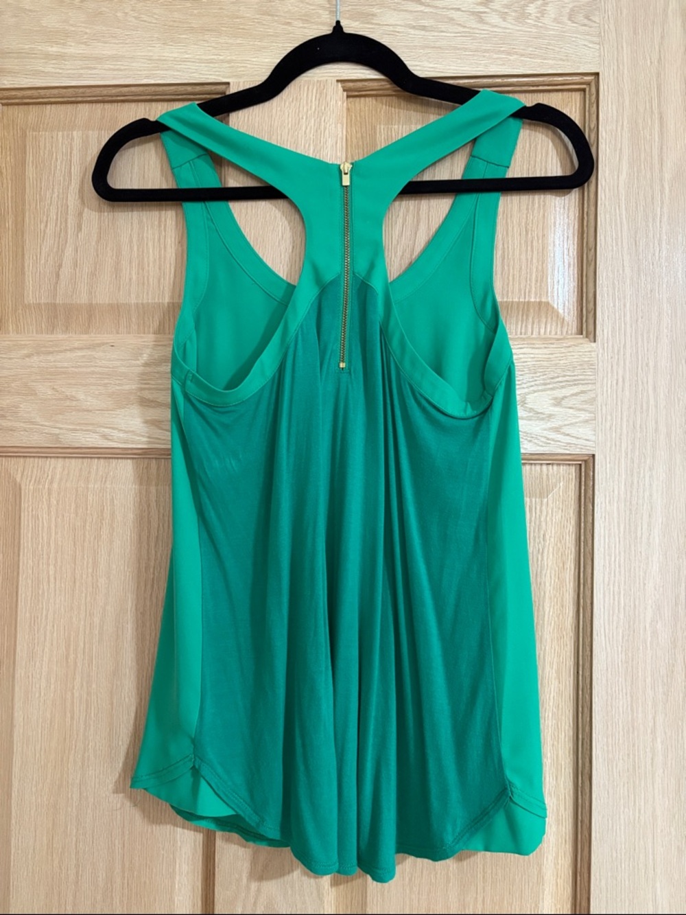 Express Green Racerback Shell Tank Top XS - Picture 2 of 6